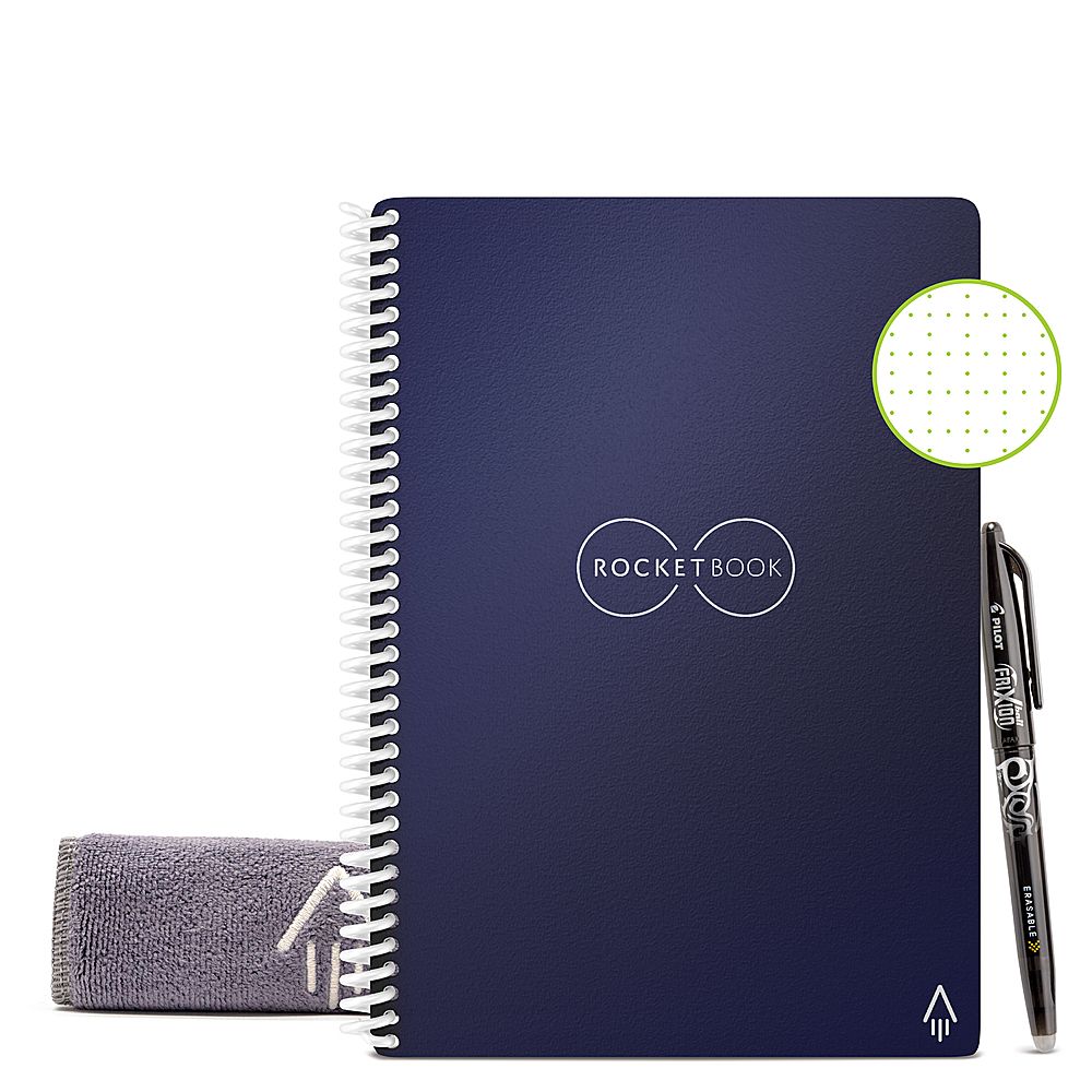  Rocketbook Smart Reusable Notebook, Mini Spiral Notebook, Deep  Space Grey, (3.5 x 5.5) : Office Products